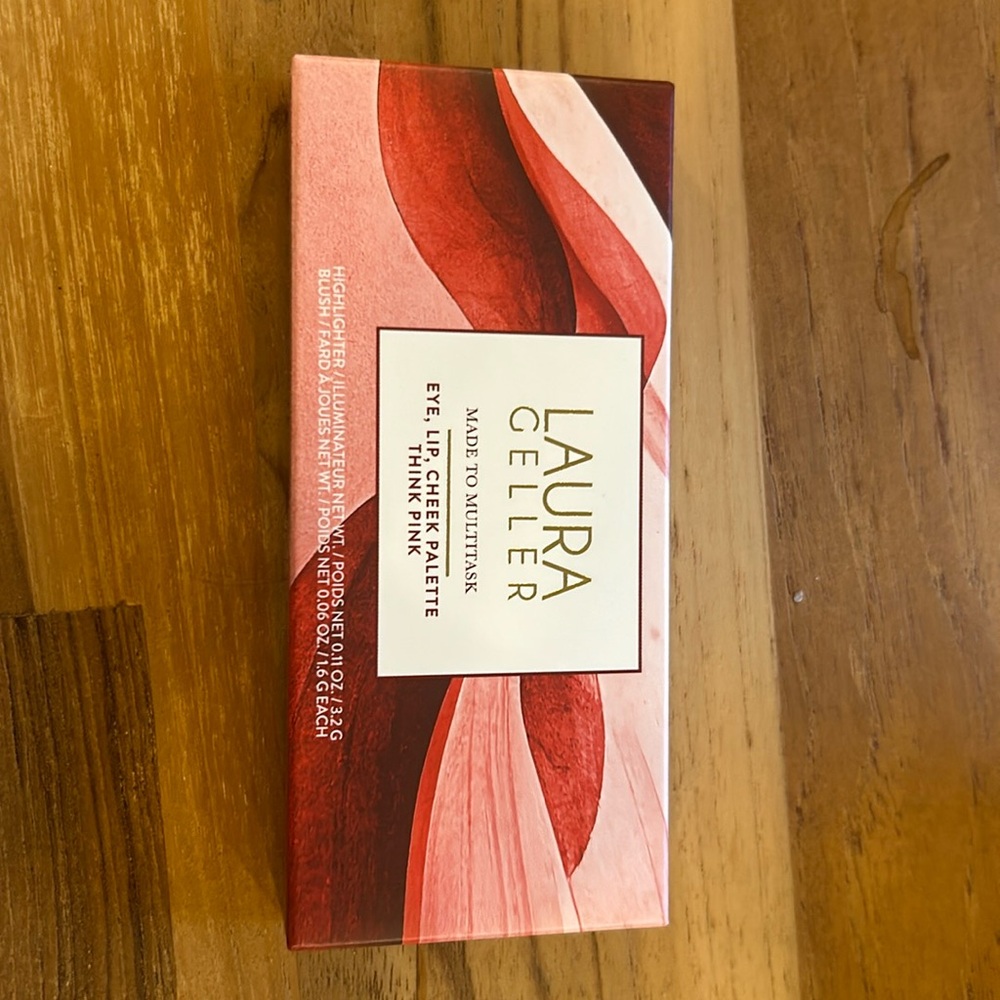 🆕 NWT Laura Geller Made to Multitask Eye Lip Cheek Palette in Think Pink